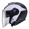 Kask Otwarty Motocyklowy CABERG JET SOHO MILANO WHITE BLACK
