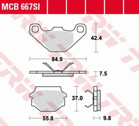Klocki Hamulcowe TRW MCB667SI