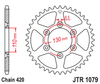 Zębatka Tylna JT JTR1079.62