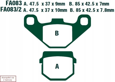 Klocki Hamulcowe EBC FA083R