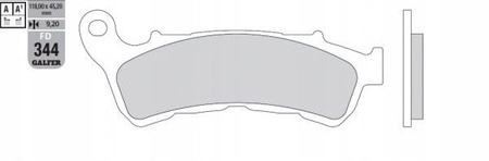 Klocki Hamulcowe Galfer FD344G1054