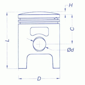 Tłok Meteor PC1776C