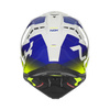 Kask Off-roadowy Motocyklowy NOX N634 GRADIANT WHITE BLUE YELLOW