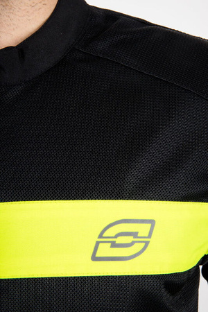Męska Kurtka Motocyklowa Ozone Dart Black Fluo