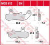 Klocki Hamulcowe TRW MCB612SH
