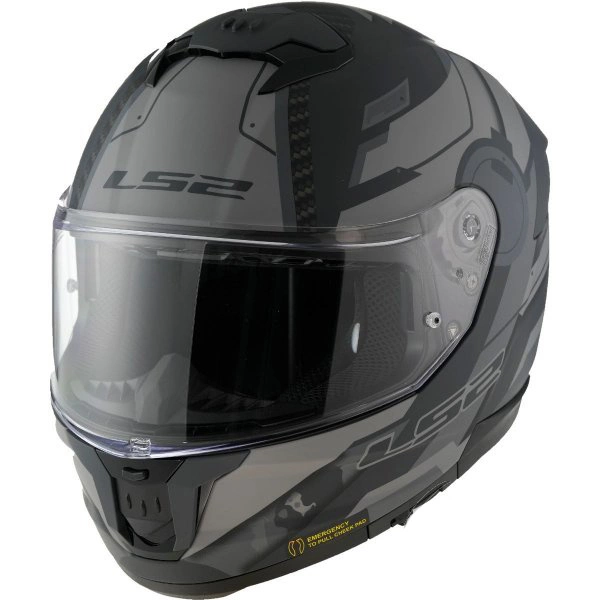 Kask Motocyklowy Integralny LS2 FF808 STREAM II SHADOW Tytanowy Szary
