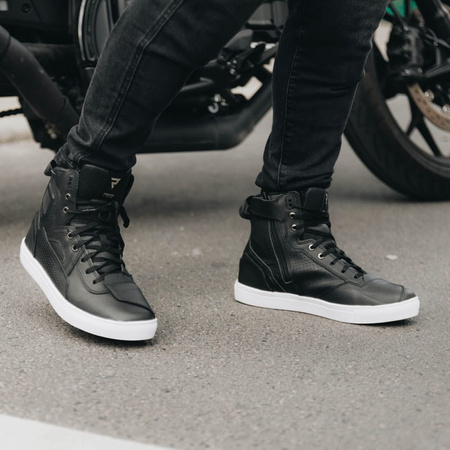Męskie Buty Motocyklowe Rebelhorn Vandal Black/White