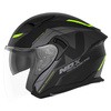 Kask Otwarty Motocyklowy NOX N130 KLINT BLACK FLUO MATT