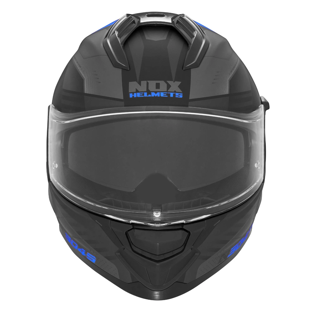 Kask integralny motocyklowy NOX N304 CARVER Czarno-niebieski