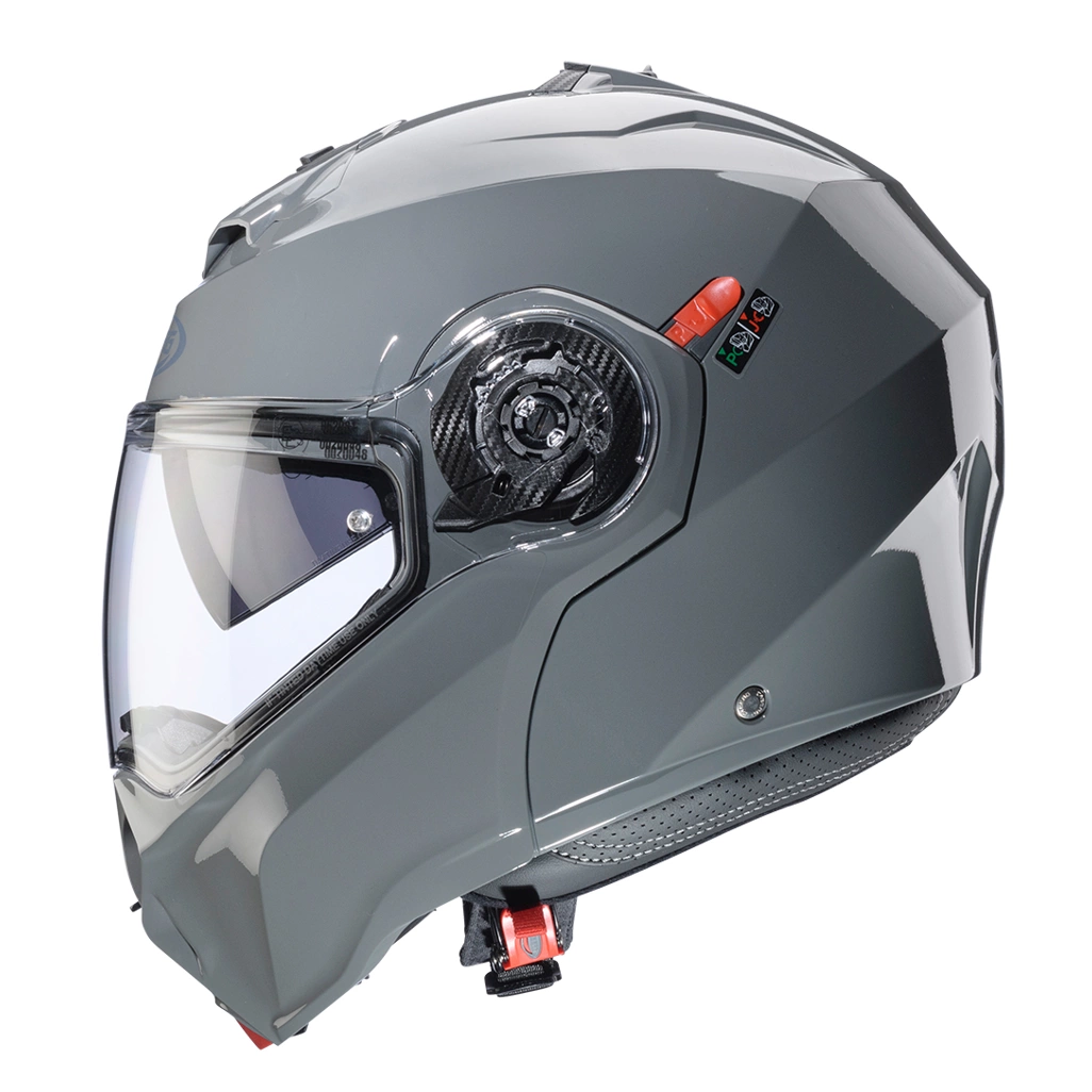 Kask szczękowy motocyklowy CABERG DUKE EVO SOLID Szary połysk