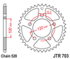 Zębatka Tylna JT JTR703.40