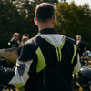 Męska Kurtka Motocyklowa Ozone Flow Black Grey Fluo
