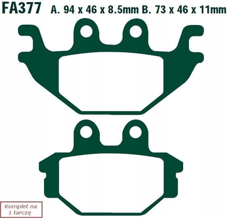 Klocki Hamulcowe EBC FA377R