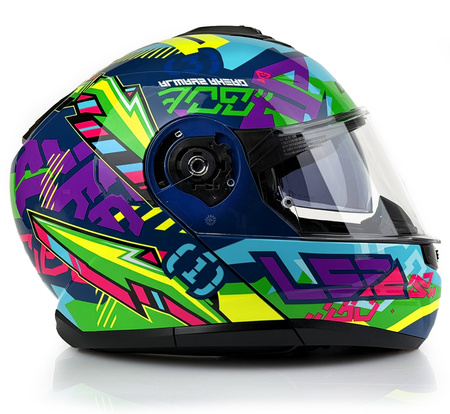 Kask Szczękowy LS2 FF908 STROBE II SVENT BLUE GREEN