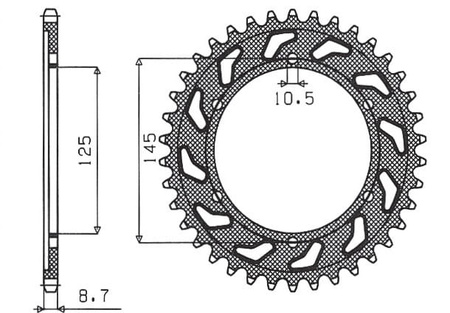 Zębatka Tylna Sunstar SUNR1-5544-46