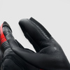 Skórzane rękawice motocyklowe REBELHORN VIPER BLACK GREY FLUO RED