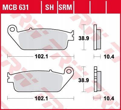 Klocki Hamulcowe TRW MCB631SH