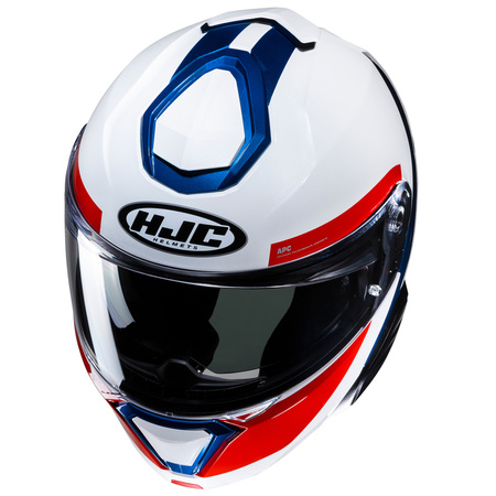 Kask Szczękowy Motocyklowy HJC I91 BINA WHITE BLUE