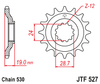 Zębatka Przednia JT JTF527.17