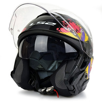 Kask Otwarty LS2 OF618 Verso II Wingz black yellow
