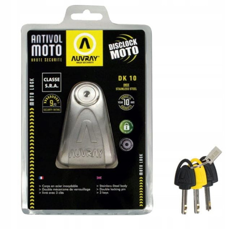 Blokada Na Tarczę Auvray DK10 10mm Klasa S.R.A.