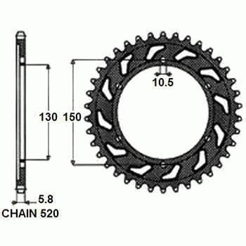 Zębatka Tylna Sunstar SUNR1-3612-46