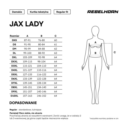 Kurtka Damska Motocyklowa REBELHORN JAX LADY BLACK/PINK