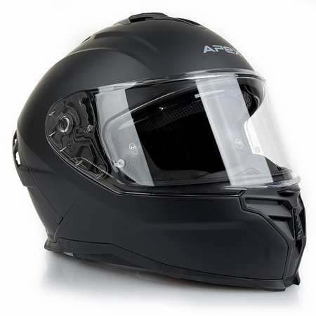 Kask Integralny Apex FI200 SOLID czarny matowy