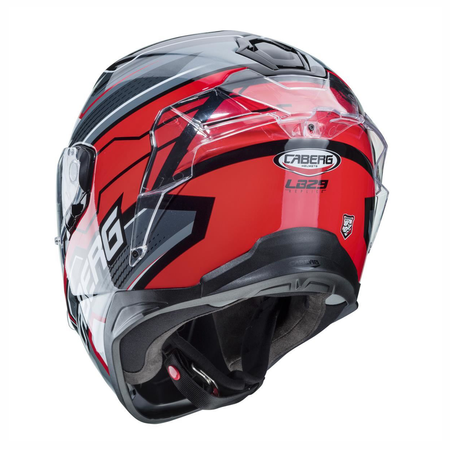 Kask Integralny Motocyklowy CABERG DRIFT EVO LB29 BLACK GREY RED