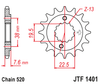 Zębatka Przednia JT JTF1401.16