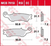 Klocki Hamulcowe TRW MCB791SI