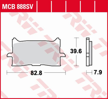 Klocki Hamulcowe TRW MCB888SV