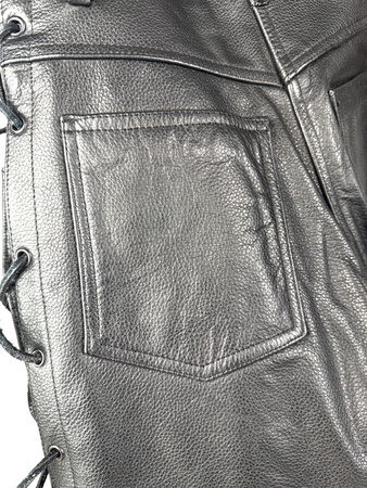 WOLF SPODNIE SKÓRZANE DAMSKIE WO506 BLACK XS