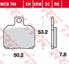 Klocki Hamulcowe TRW MCB700SRM