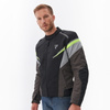 Kurtka Tekstylna Motocyklowa REBELHORN SPARK czarny szary fluo