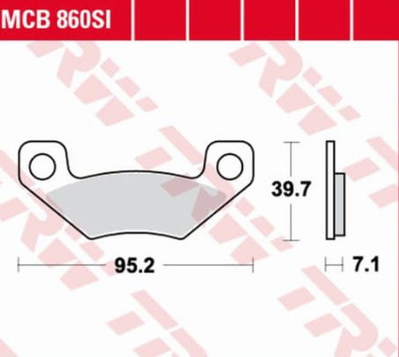 Klocki Hamulcowe TRW MCB860SI