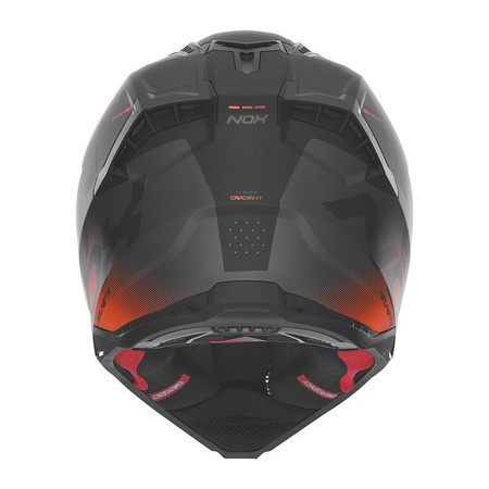 Kask Off-roadowy Motocyklowy NOX N634 GRADIANT BLACK RED