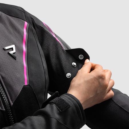 Kurtka tekstylna motocyklowa REBELHORN HIFLOW V LADY BLACK/PINK