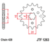 Zębatka Przednia JT JTF1263.17
