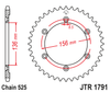 Zębatka Tylna JT JTR1791.43