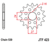 Zębatka Przednia JT JTF423.18RB z Tłumikiem Drgań
