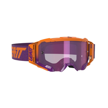 Gogle Leatt Velocity 5.5 Iriz Neon Orange Lustrzane