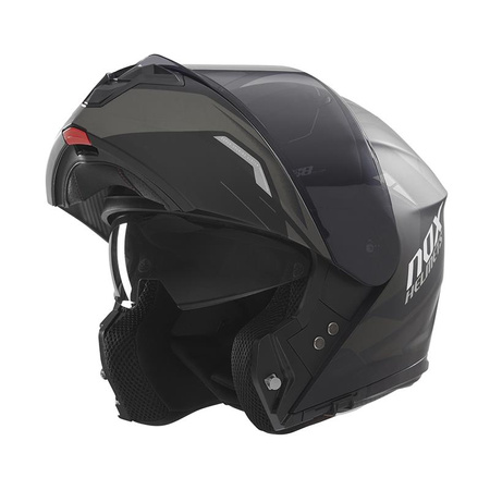Kask Szczękowy Motocyklowy NOX N968 ULTRA BLACK TITAN MATT