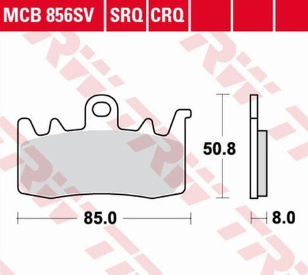 Klocki Hamulcowe TRW MCB848SH