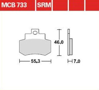 Klocki Hamulcowe TRW MCB733