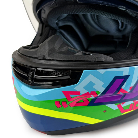 Kask Szczękowy LS2 FF908 STROBE II SVENT BLUE GREEN
