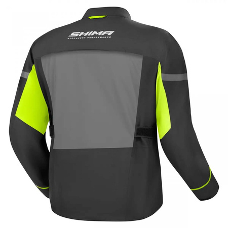 Kurtka Motocyklowa Męska SHIMA ALPHA MEN BLACK FLUO