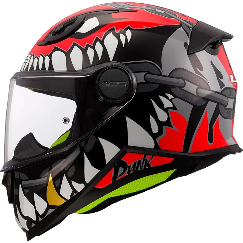 Kask LS2 FF812 PUNK Szary Czerwony
