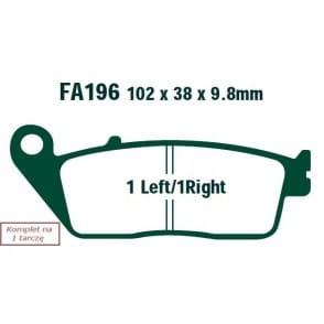 Klocki Hamulcowe EBC SFA196HH