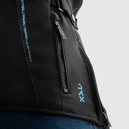 Kurtka Damska Motocyklowa REBELHORN JAX LADY BLACK/BLUE
